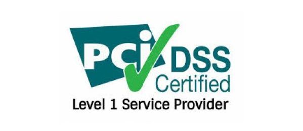The logo for pc / dss certified level 1 service provider