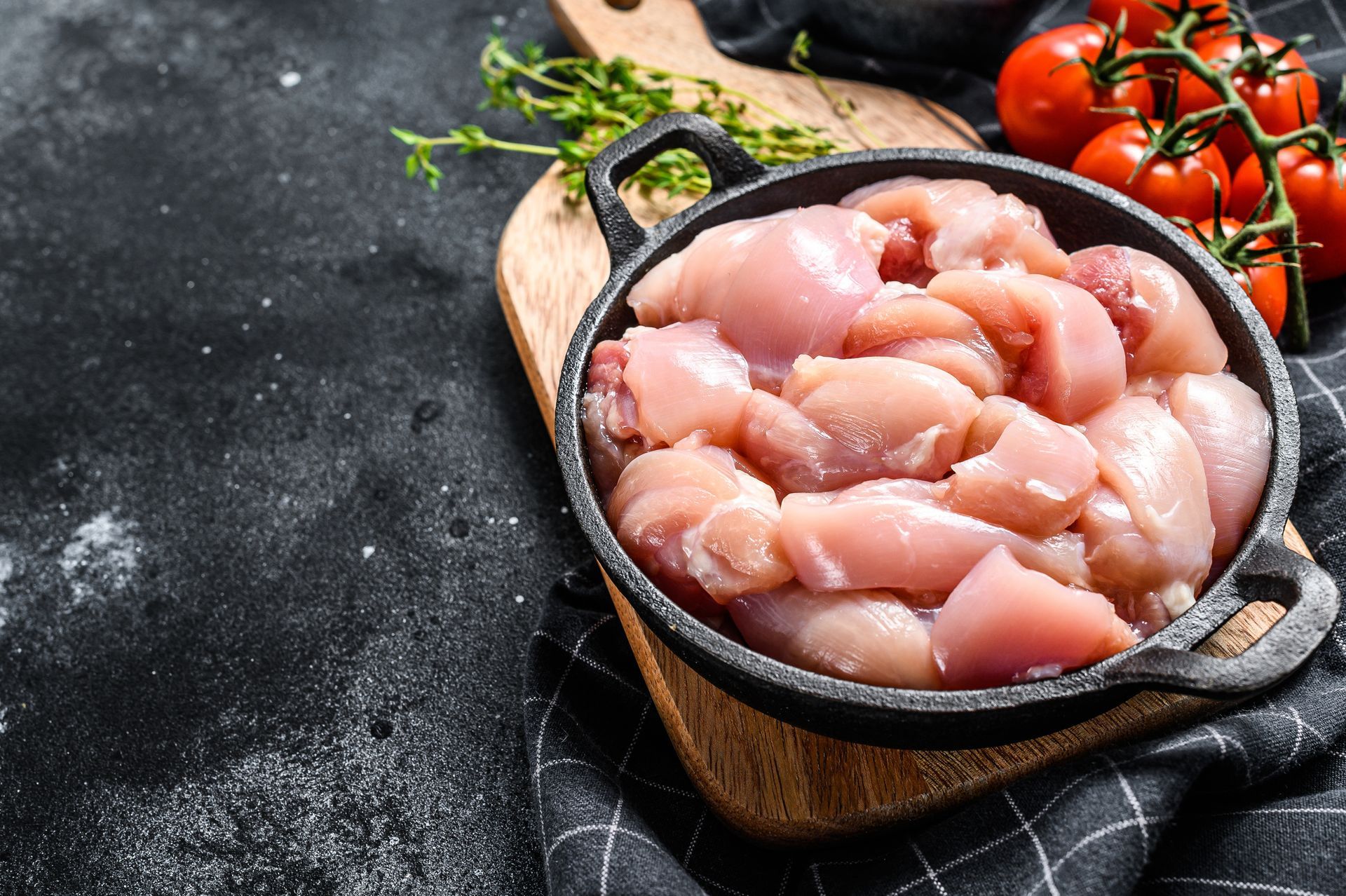 Boneless and Skinless Chicken Leg Meat — Bakersfield, CA — Triple A Meat Sales Boneless and Skinless Chicken Leg Meat — Bakersfield, CA — Triple A Meat Sales