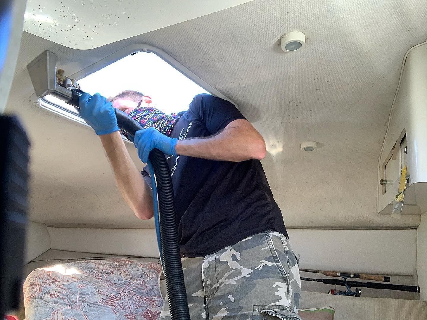 Boat interior cleaning on Long Island by Bowa Cleaning