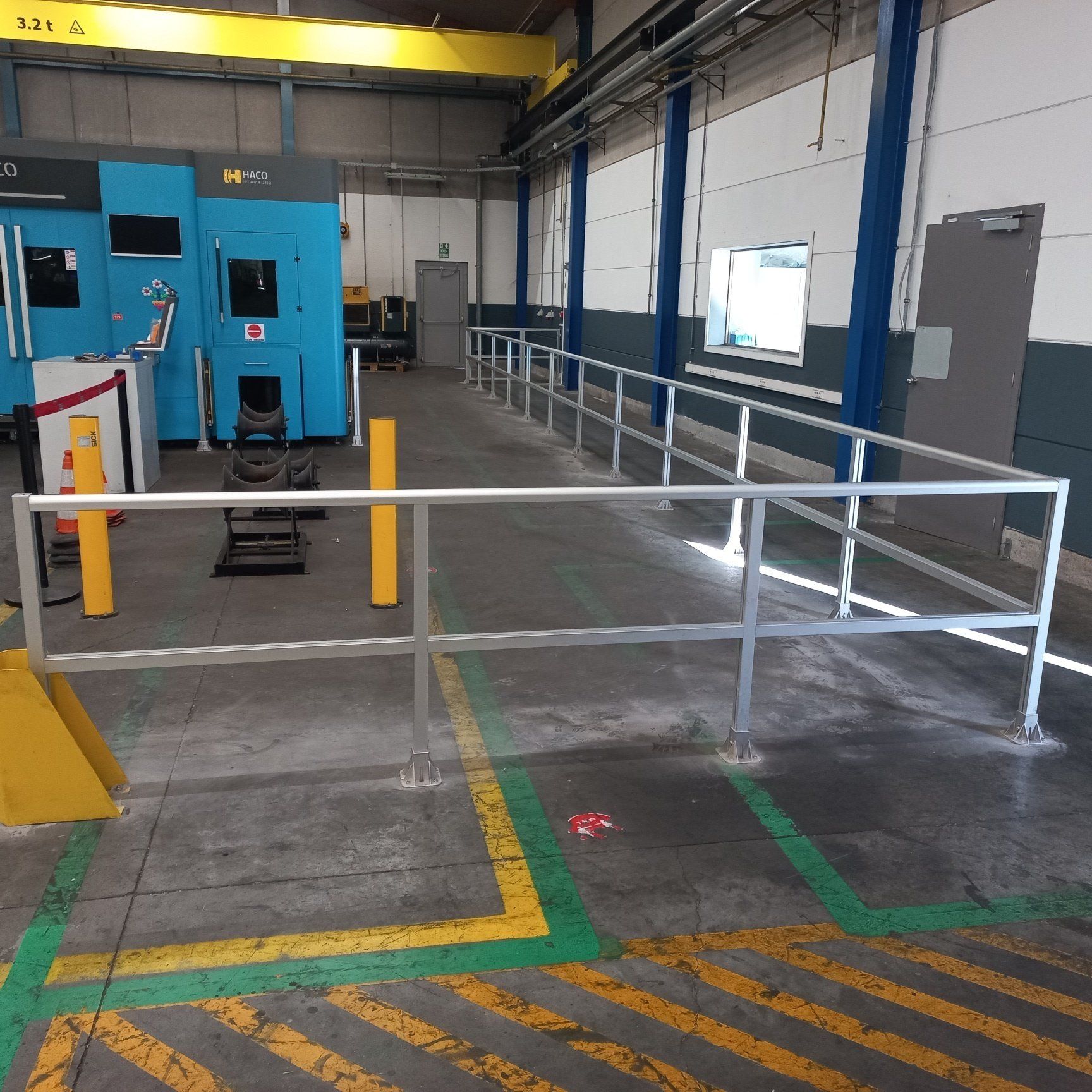 balustrade , garde-corps en profilés aluminium Alumes Ledegem