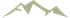 Light green mountain range graphic.