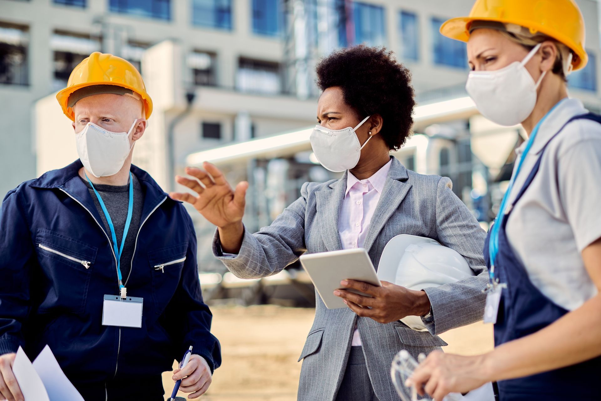 Safety personnel in Texas City