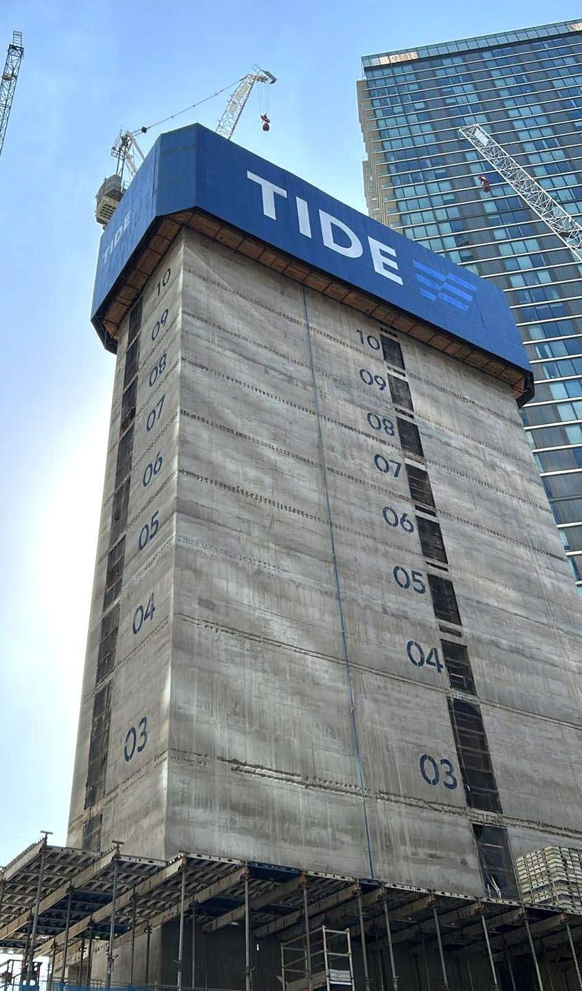 The Large Letter Company - Tide logo large format cladding high rise