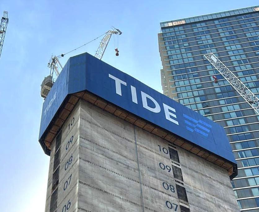 The Large Letter Company - Tide logo large format cladding high rise