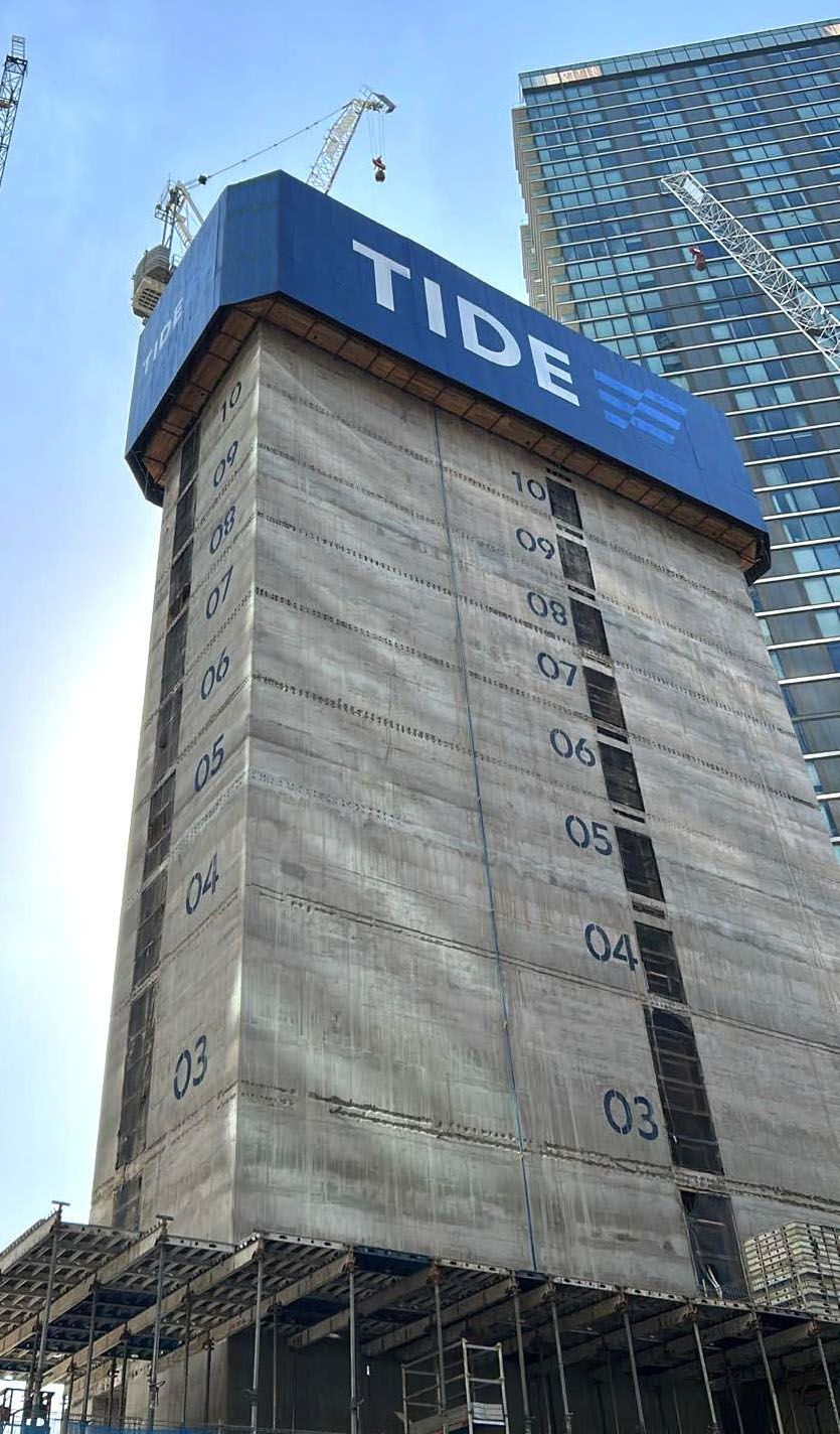 The Large Letter Company - Tide logo large format cladding high rise