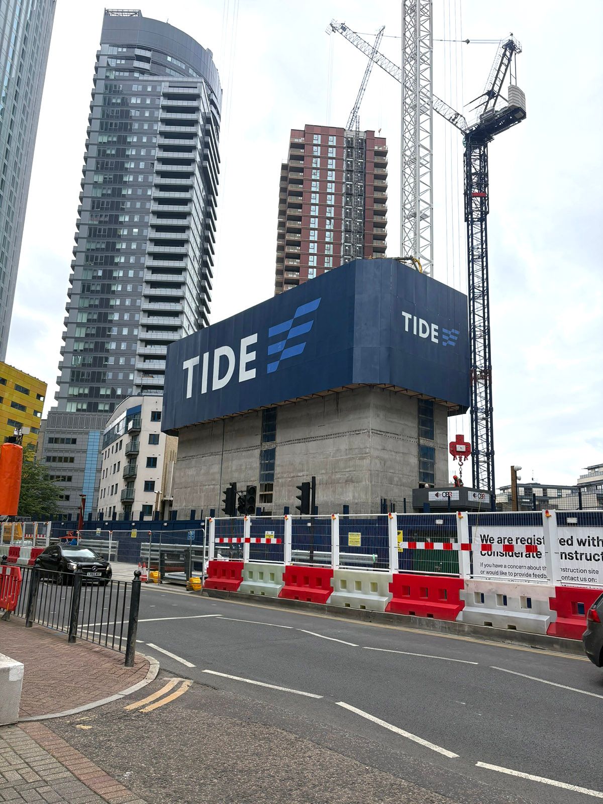 Tide logo large format cladding