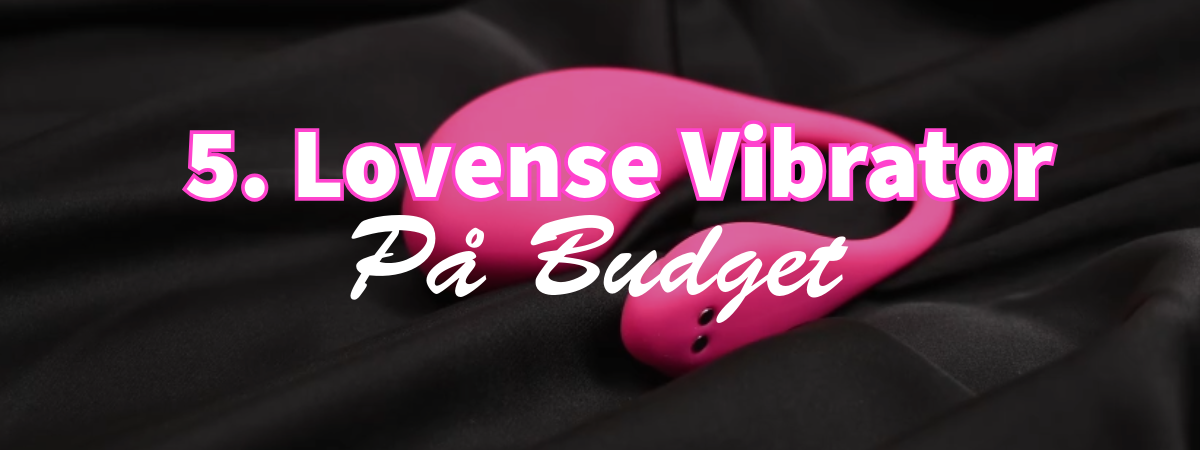 Lovense Lush vibrator på en sort seng