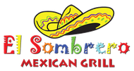 A colorful logo for el sombrero mexican grill