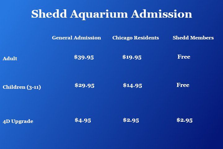 admission to the shedd aquarium chicago