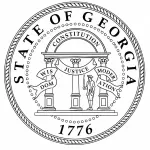 Georgia state seal with the words 