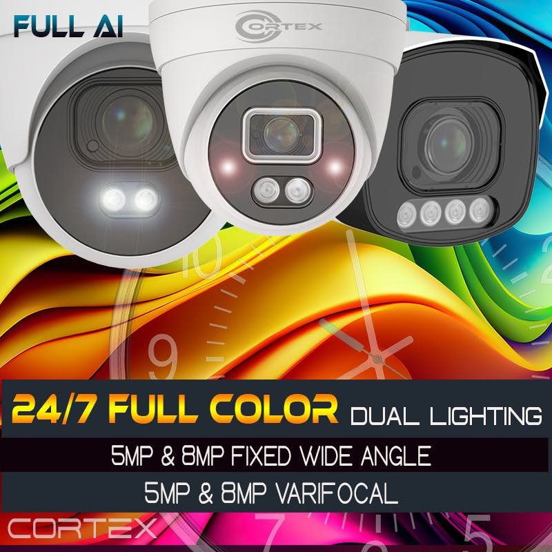 Full color dual lighting 5mp & 8mp fixed wide angle 5mp & 8mp varfocal