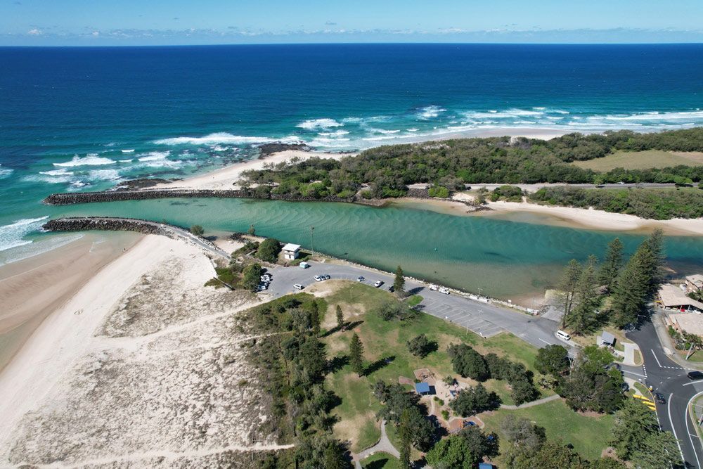Aerial Shot Of Kingscliff Beach — Urbon Sheds in Kingscliff, NSW