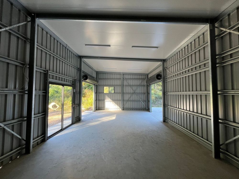 Post Frame Storage Shed Perfect For Lawnmowers — Urbon Sheds in Uki, NSW