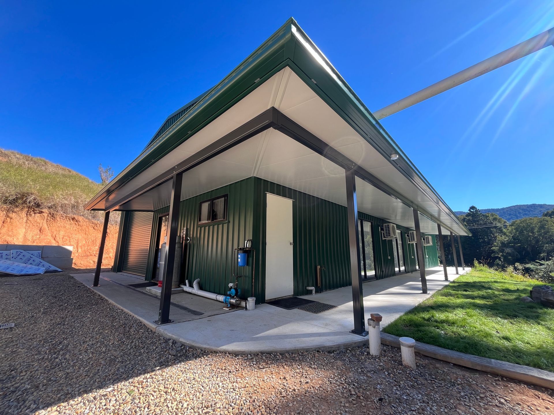 Sheds With Extension And Concrete Flooring — Urbon Sheds in Mullumbimby, NSW