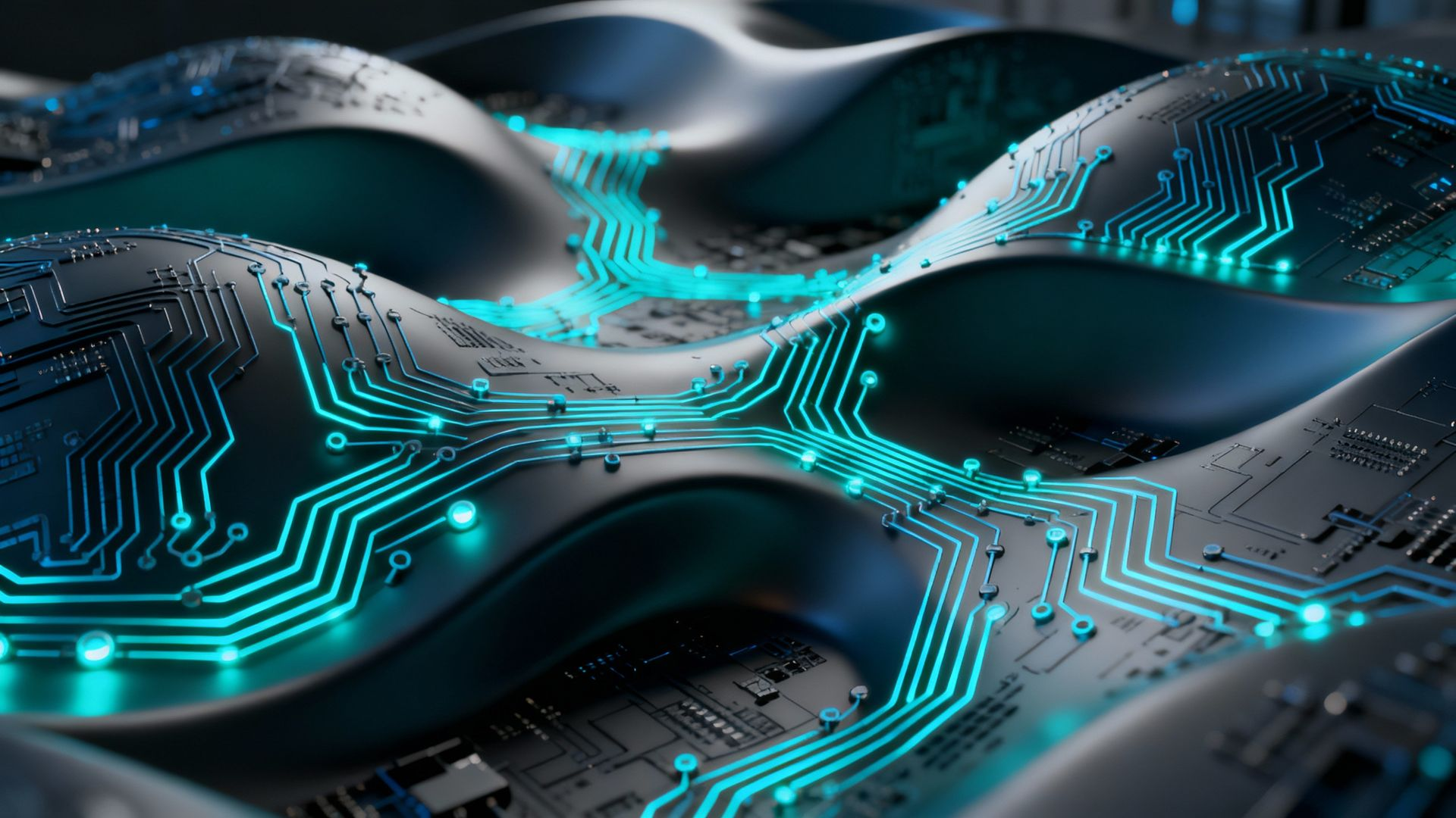 Person soldering electronic components, close-up shot. Focus on hands, soldering iron, and circuit board.