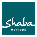 Shaba Methode-Logo auf türkisfarbenem Hintergrund mit weißer Schreibschrift