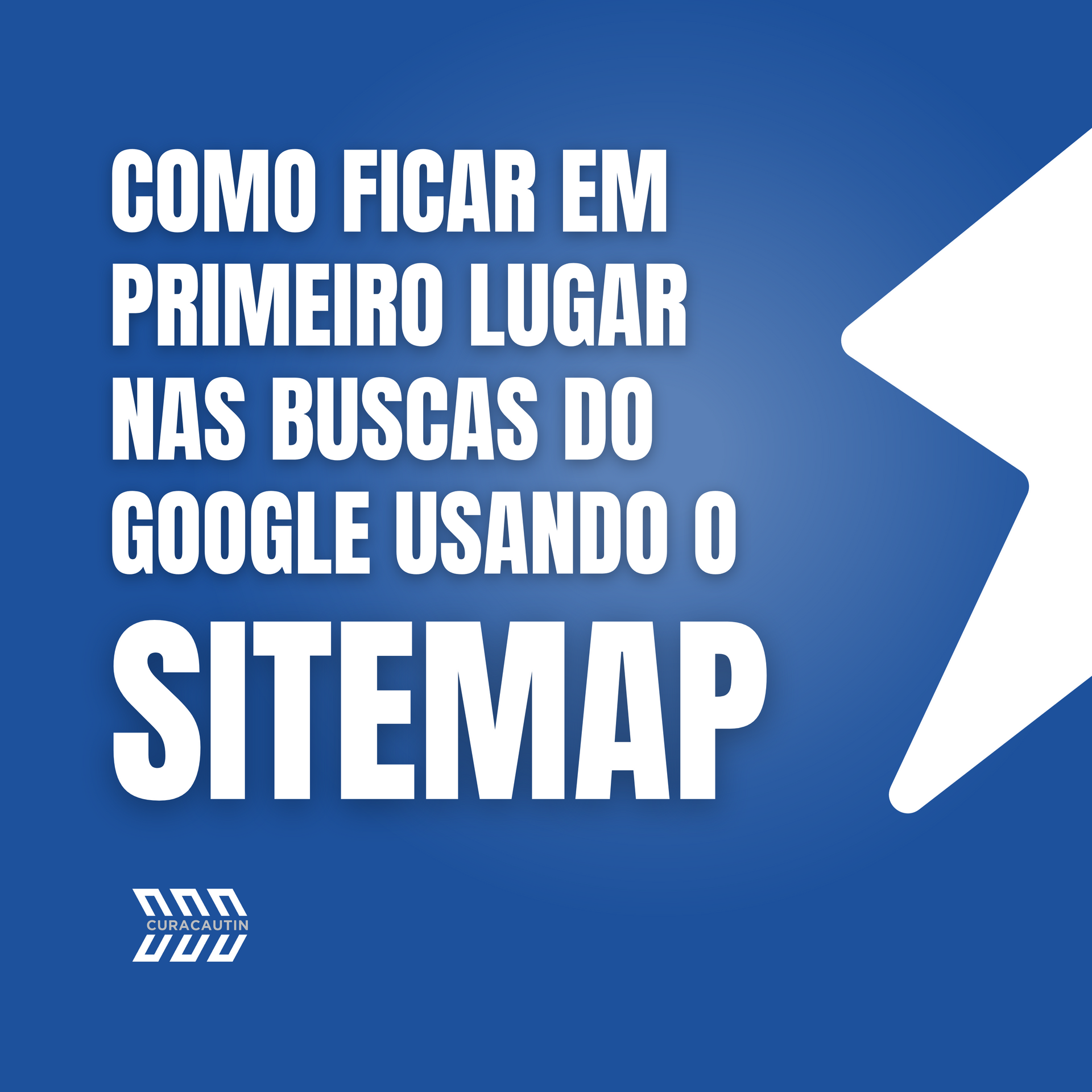 Texto branco com fundo azul, com os dizeres: