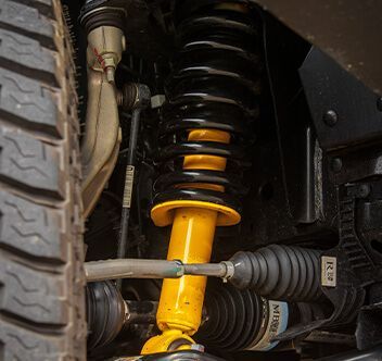 Suspension Kit, With Black Shock Absorbers — Stay on Track 4X4 Accessories in Gladstone Central, QLD