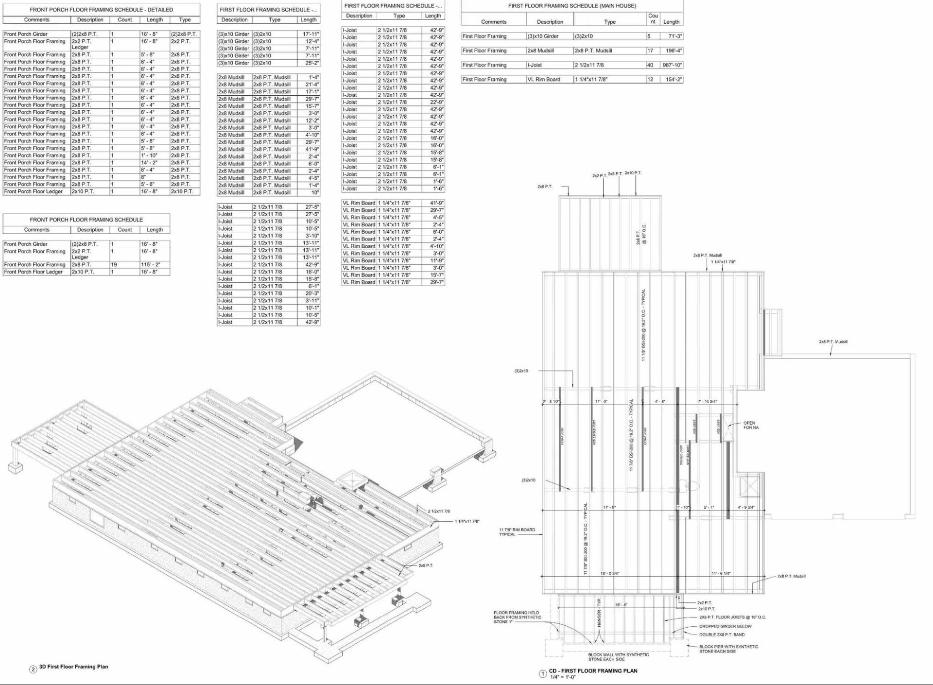 Architectural Drawings & 3D Renderings