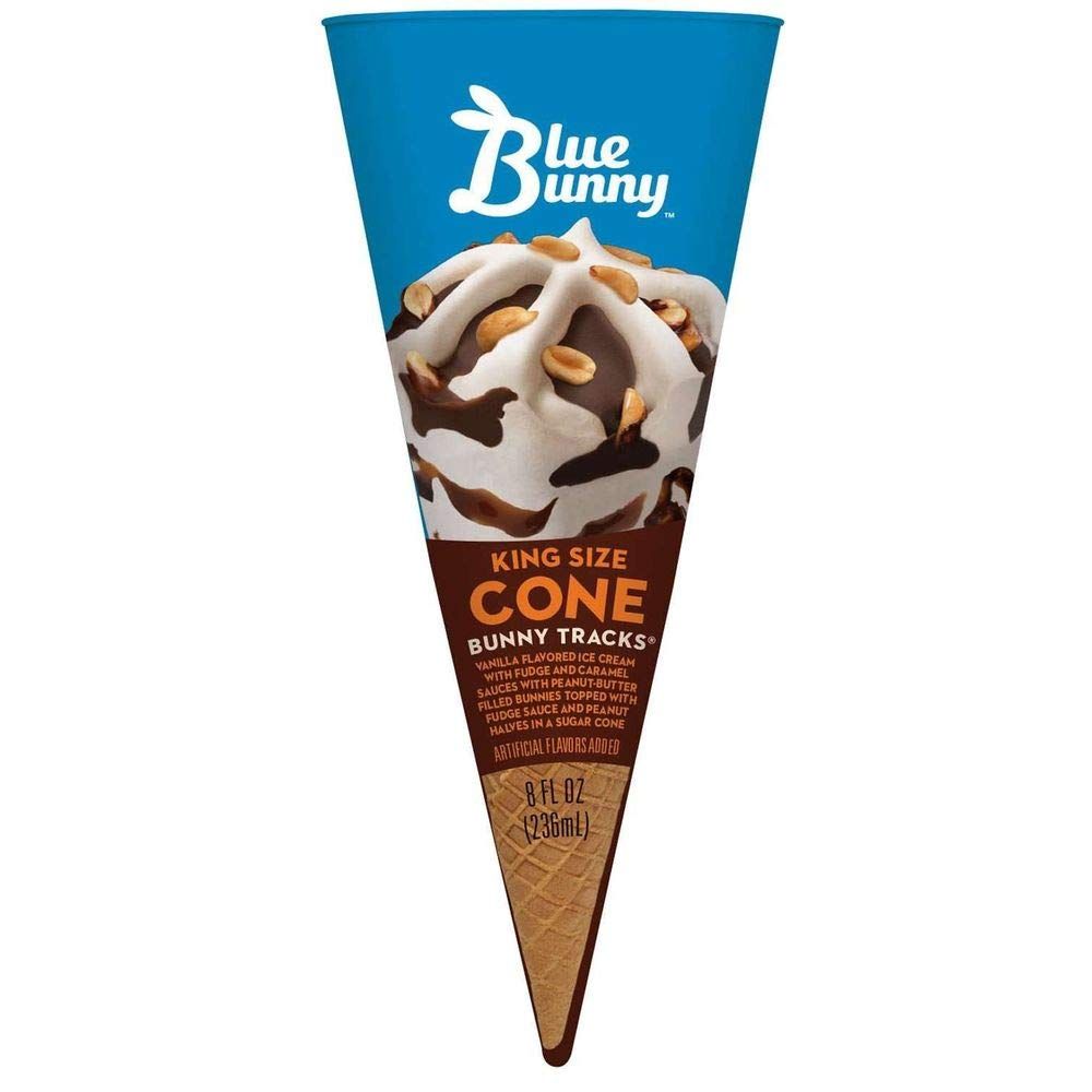 Blue Bunny KING SIZE CONE BUNNY TRACKS®