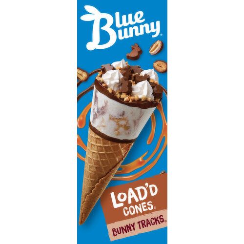 Blue Bunny LOAD'D CONES® BUNNY TRACKS®
