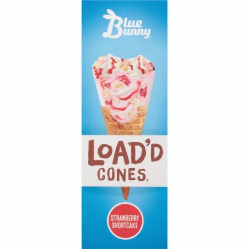 Blue Bunny LOAD'D CONES® STRAWBERRY SHORTCAKE