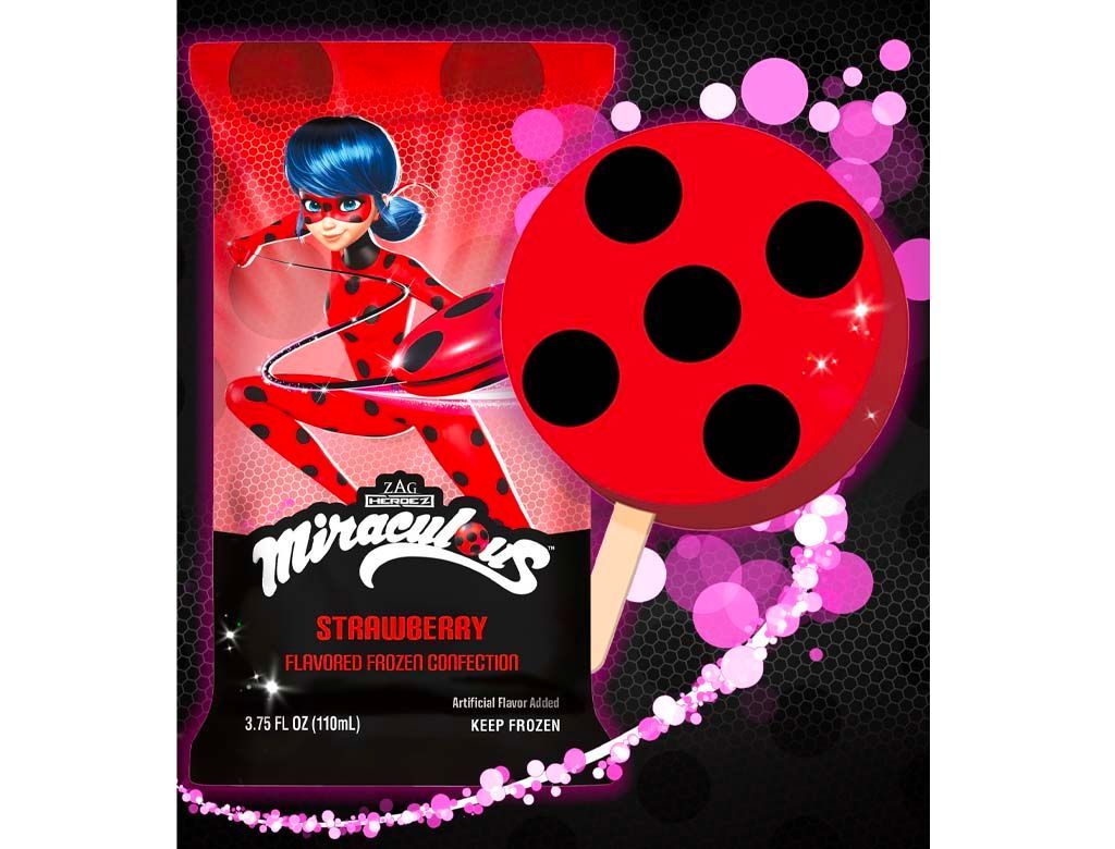 Miraculous Ladybug Bar Frozen Confection Strawberry Flavored