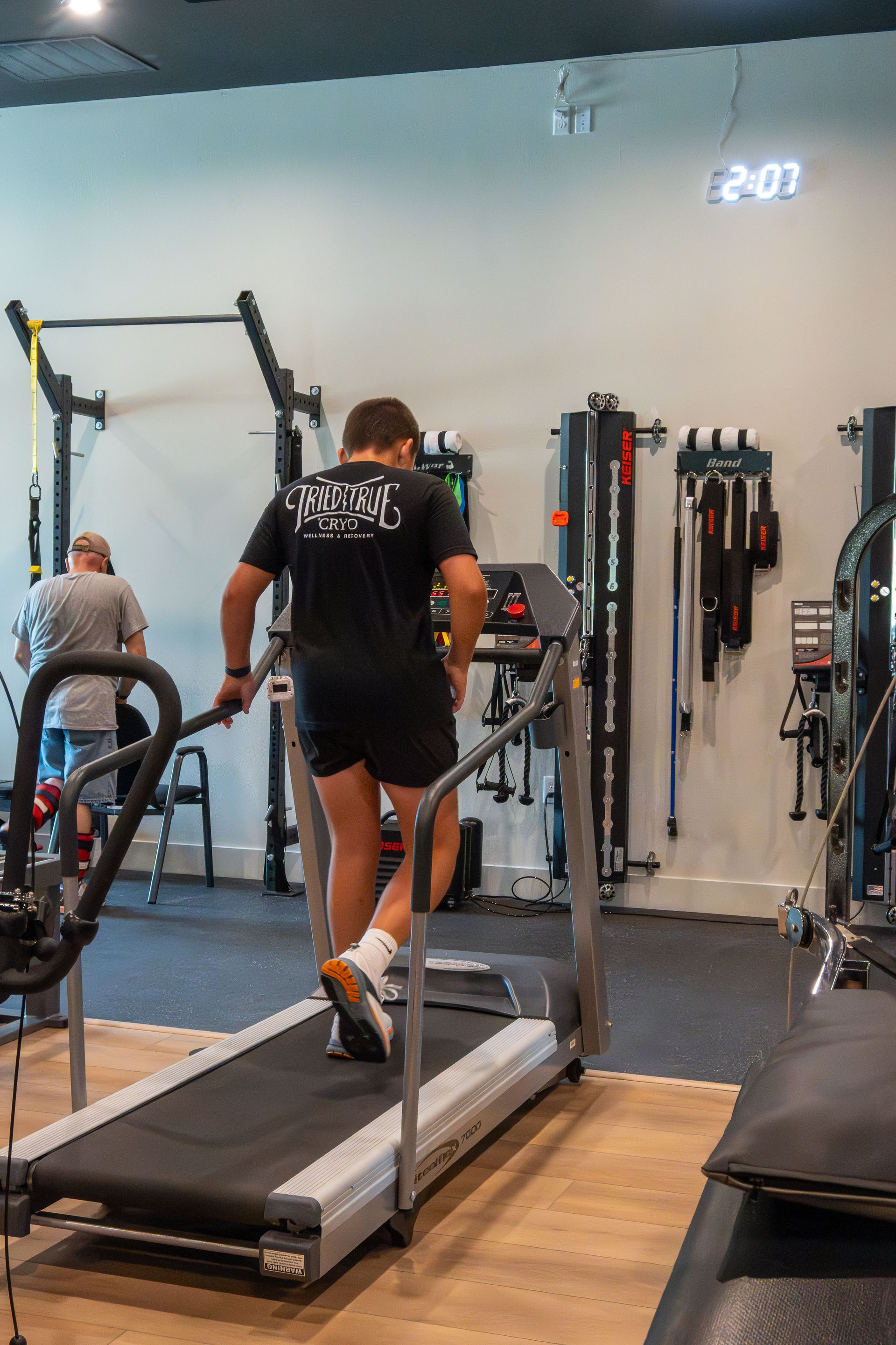 Rehabilitation equipment used for sports injury at physical therapy clinic in Springtown Texas