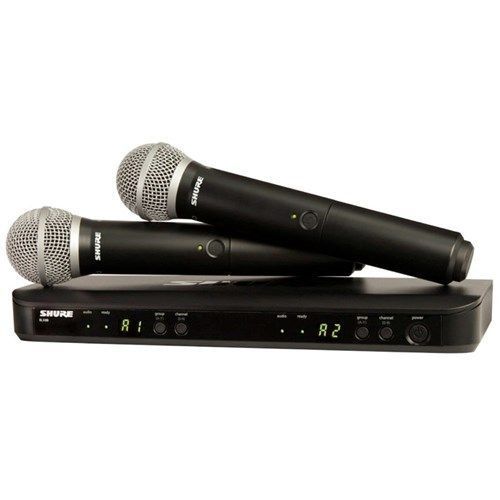 Shure BLX 288AZ/SM58-M17 Dual Wireless Microphones equipment hire in Sydney