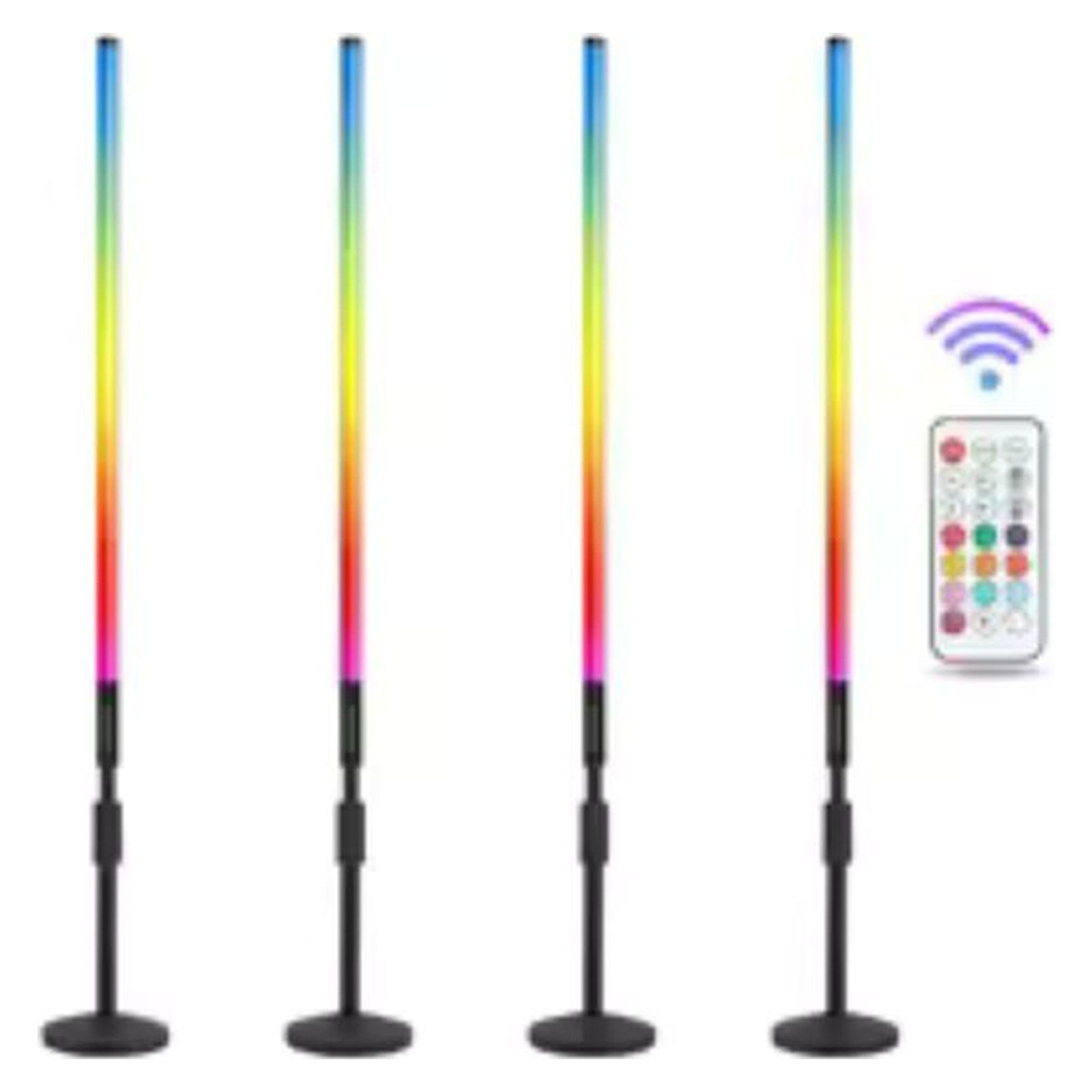 Battery-Powered LED Tube Light with Round Base (1.2 m) - original product photographs on a clean white background