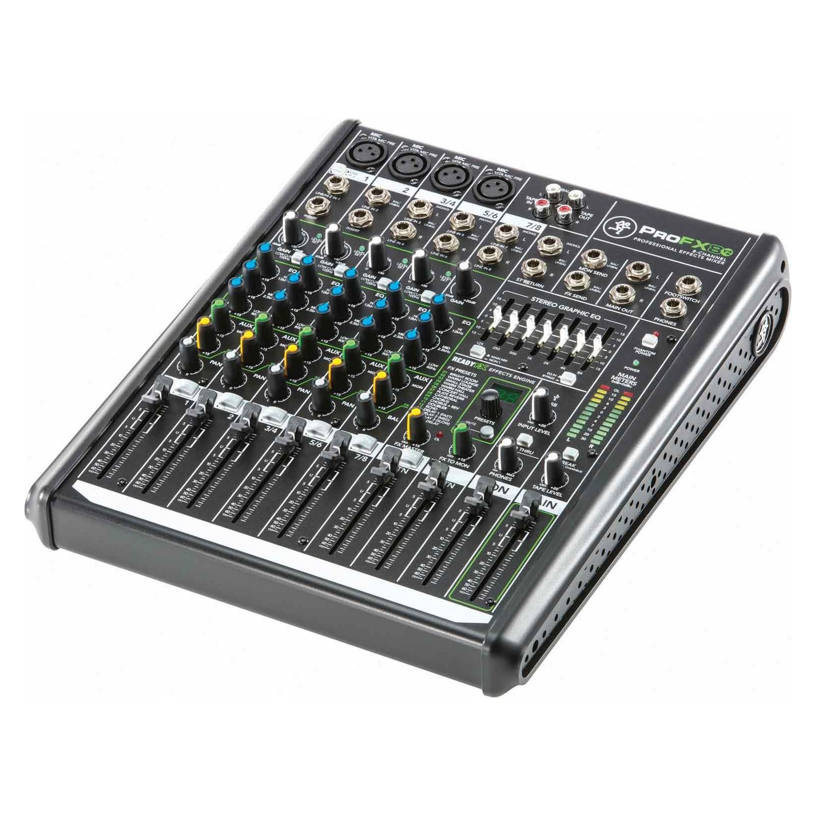 Mackie ProFX8v2 8-Channel Mixer with USB - original product photographs on a clean white background