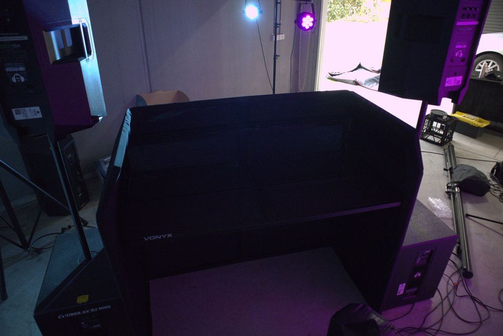 Vonyx DB3 Portable DJ Booth - original product photographs on a clean white background