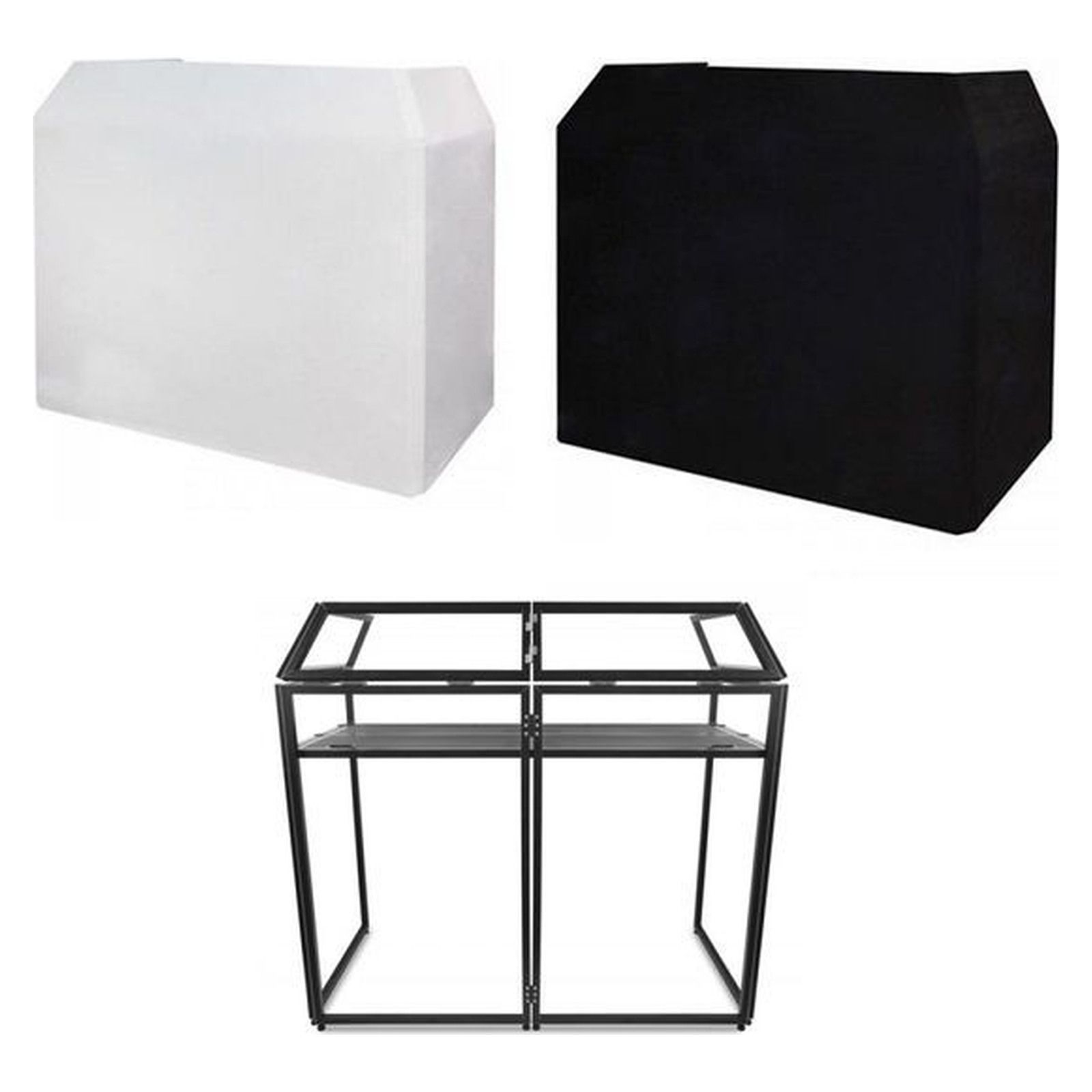 Vonyx DB3 Portable DJ Booth - original product photographs on a clean white background