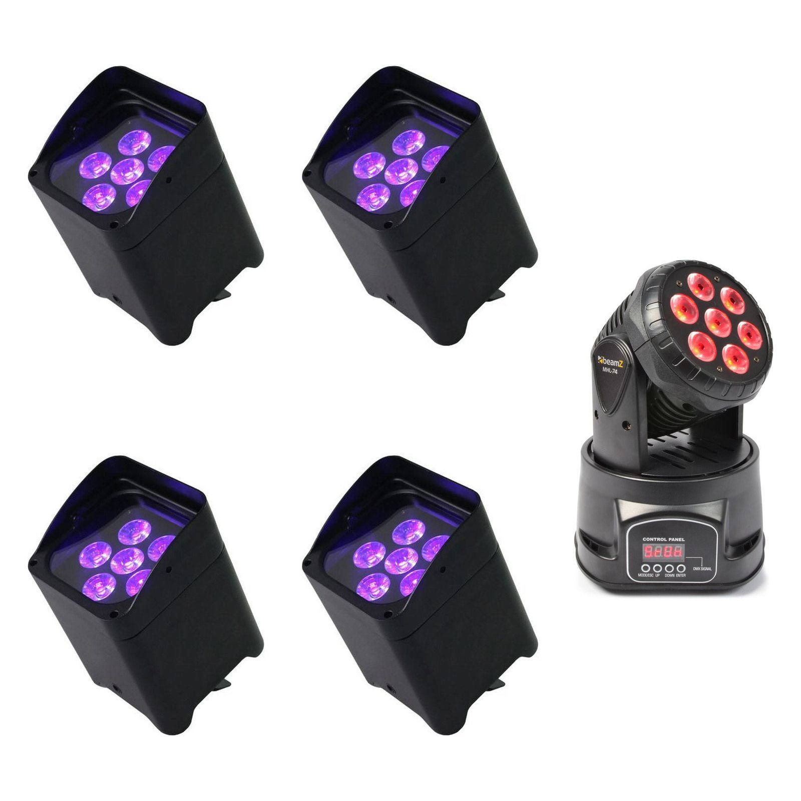 Wireless Accents & Moving Wash Package, original equipment stock-photo package layout on white