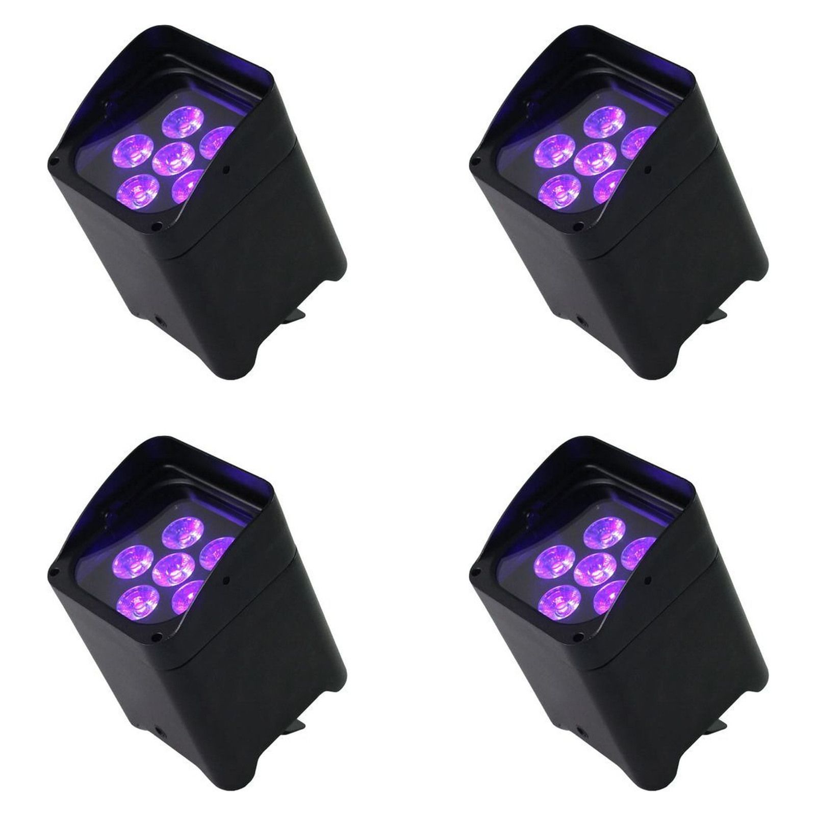 Wireless DMX LED Uplights (4-Pack) - original product photographs on a clean white background