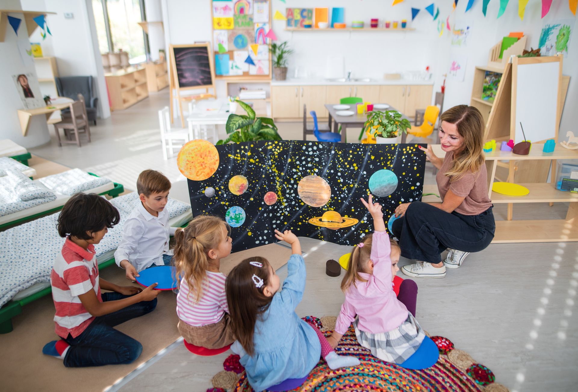 Pre School Children Learning About Space – Mendon, NY – Mendon Child Care Center