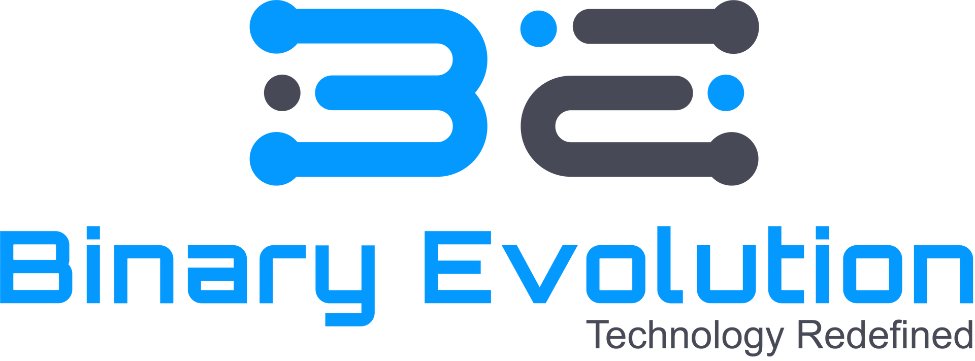 Logo for Binary Evolution, featuring stylized