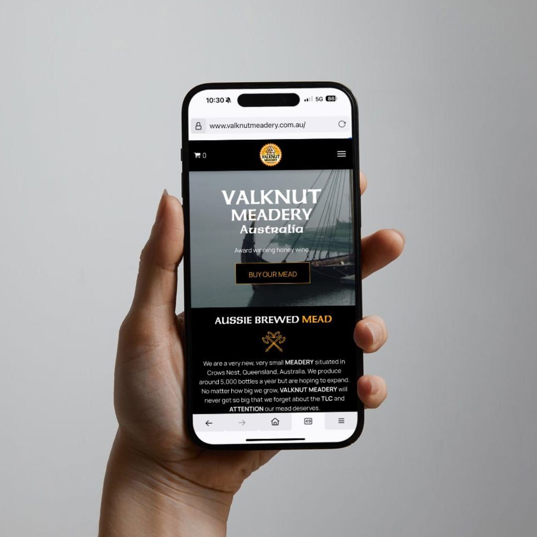 VALKNUT MEADERY WEBSITE DESIGN SHOWCASE