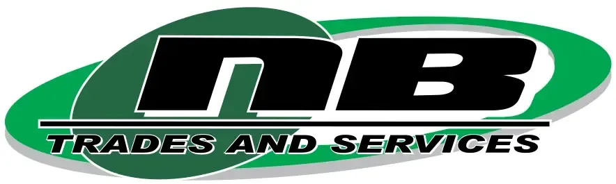Logo for NB Trades and Services featuring the black letters