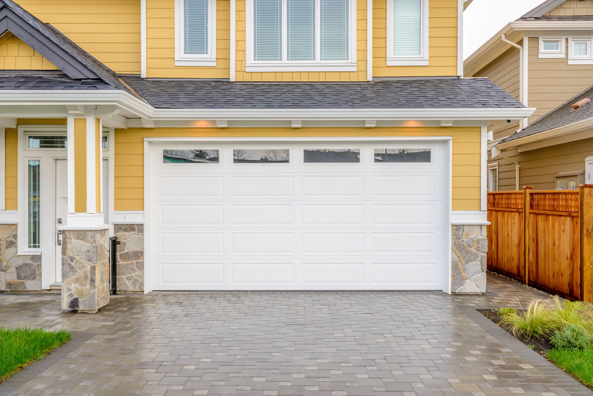 White Garage Door