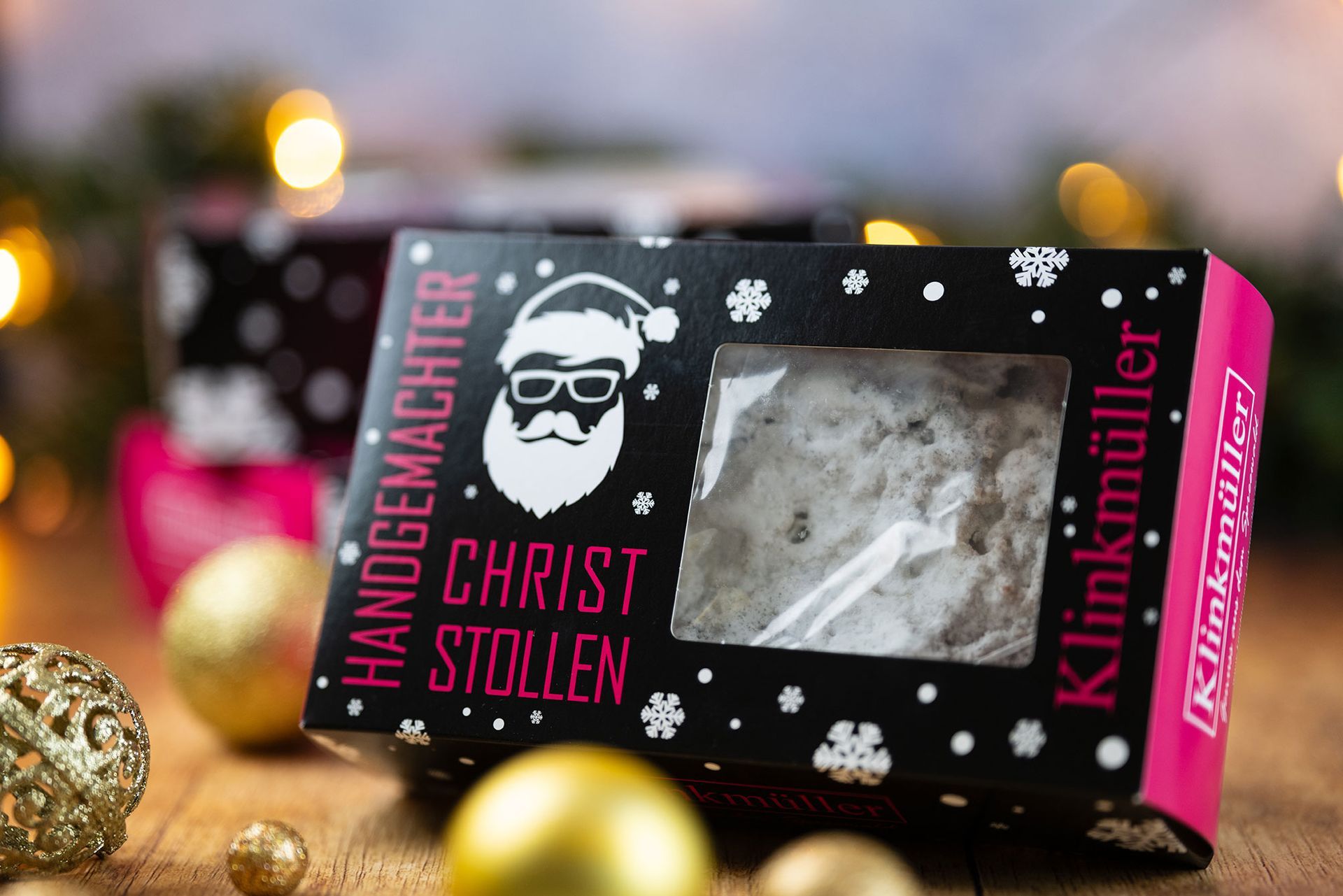 Verkaufsverpackung Klinkmüller Christstollen