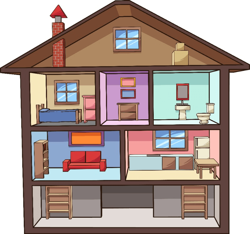 Parties d'une maison