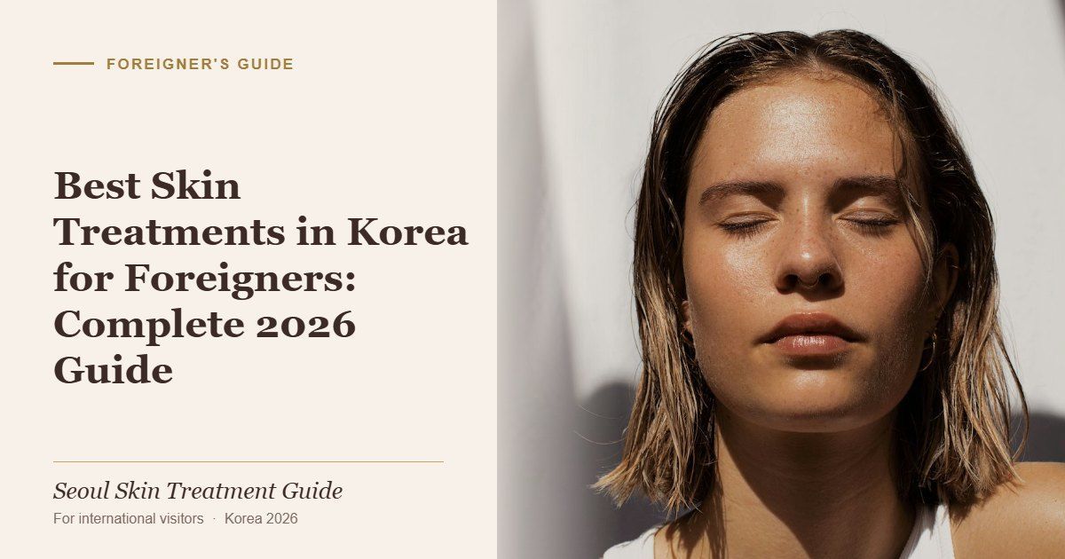 Cover image for a guide to the best skin treatments in Korea for foreigners