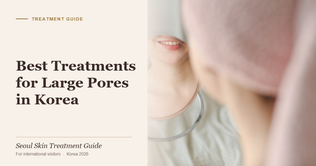 Cover image for a guide to the best treatments for large pores in Korea