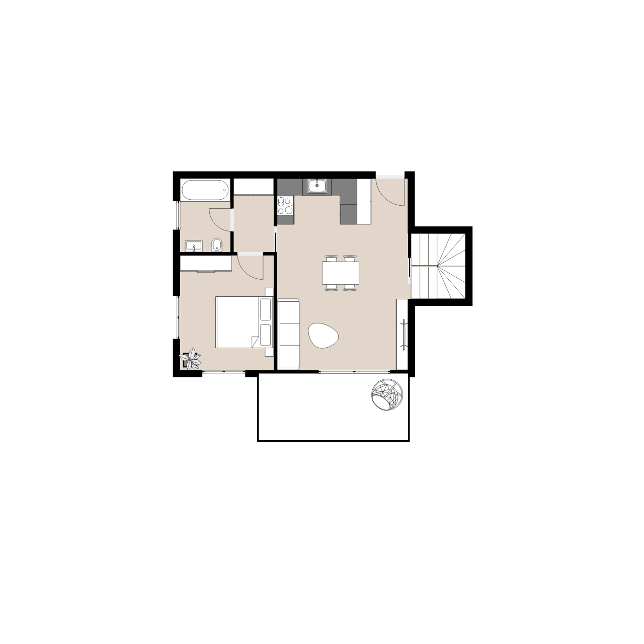 Wohnung 2 Neubau Kapitalanleger Wohnung KfW40+ QNG Eigentumswohnung München Bogenhausen Johanneskirchen mit Garten