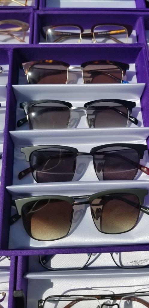 Display of sunglasses at Raise Your Glasses 2019 Event