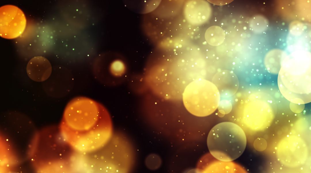 Blurry immage of circles and floating dust