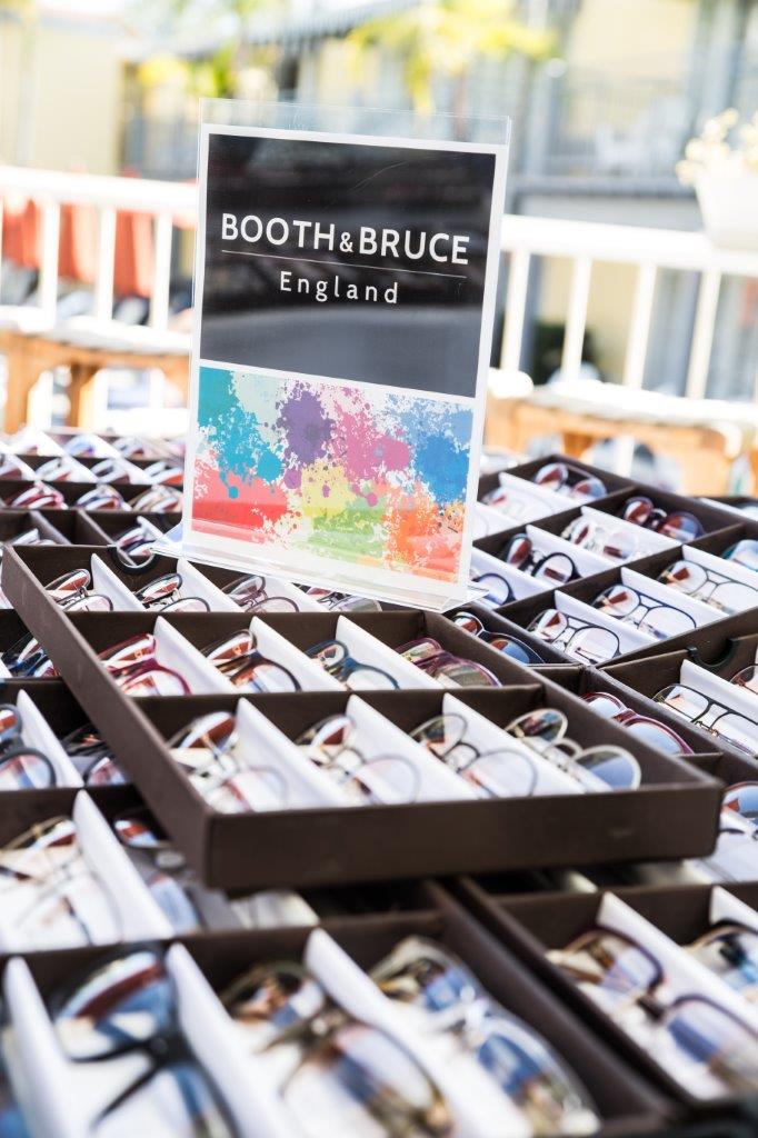 Booth and Bruce sign and display at 2018 Raise Your Glasses