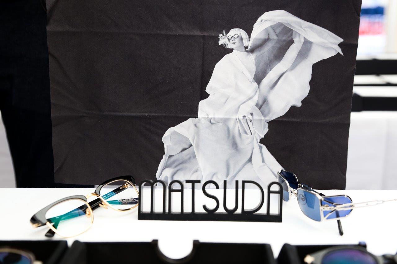 Matsuda tabletop display at 2018 Raise Your Glasses