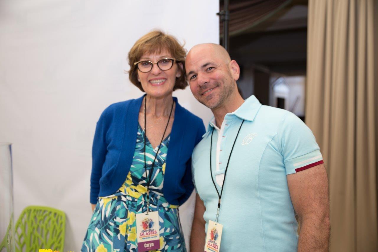 2 vendors smiling for camera at Raise Your Glasses 2018 Event